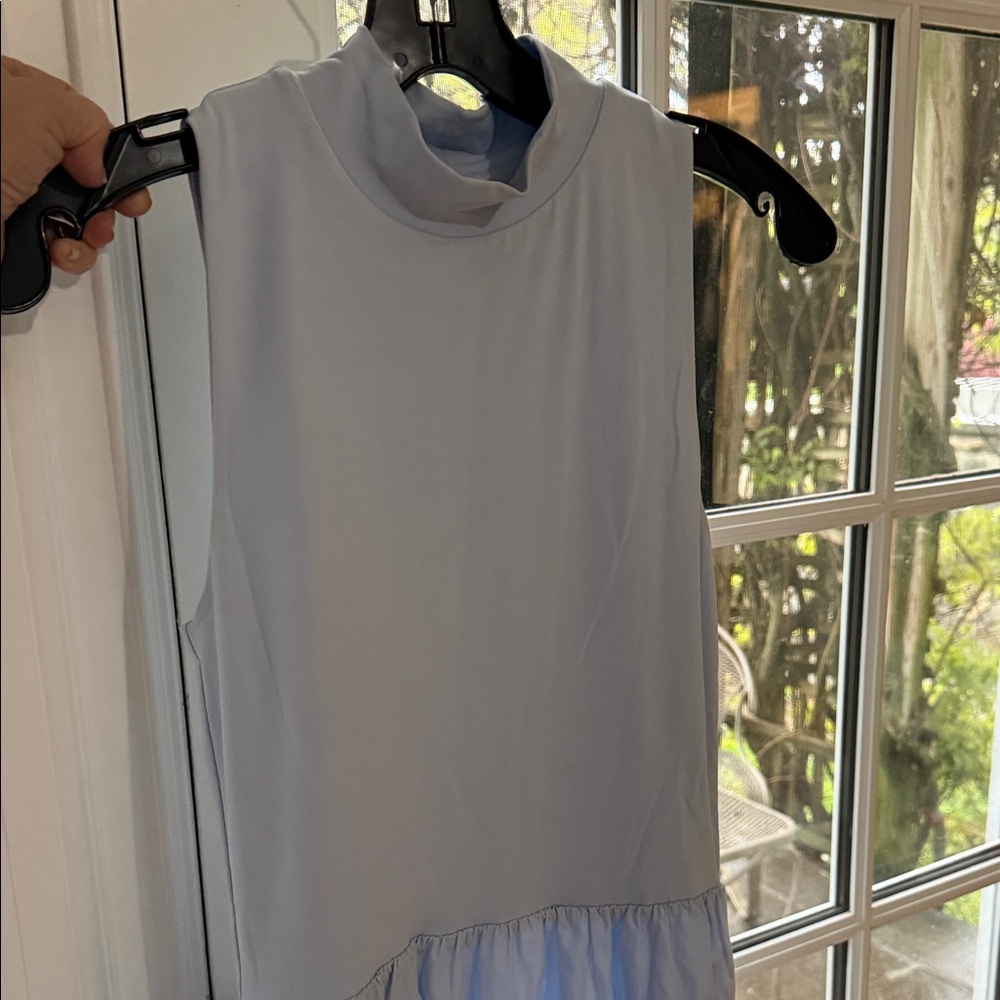 Aritzia Babaton Light Blue Sleeveless Maxi Dress